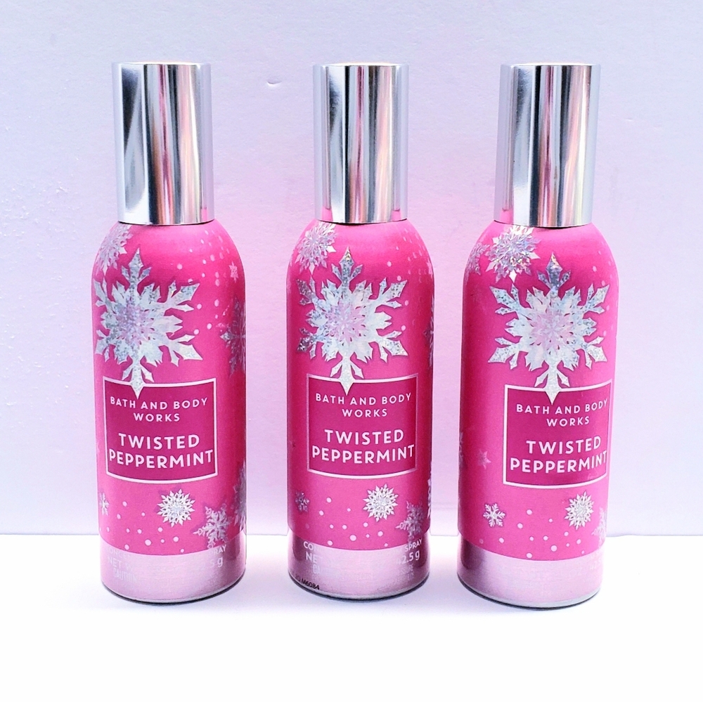 Bath & Body Works TWISTED PEPPERMINT Concentrated Room Spray, 1.5  oz (3 Pcs)